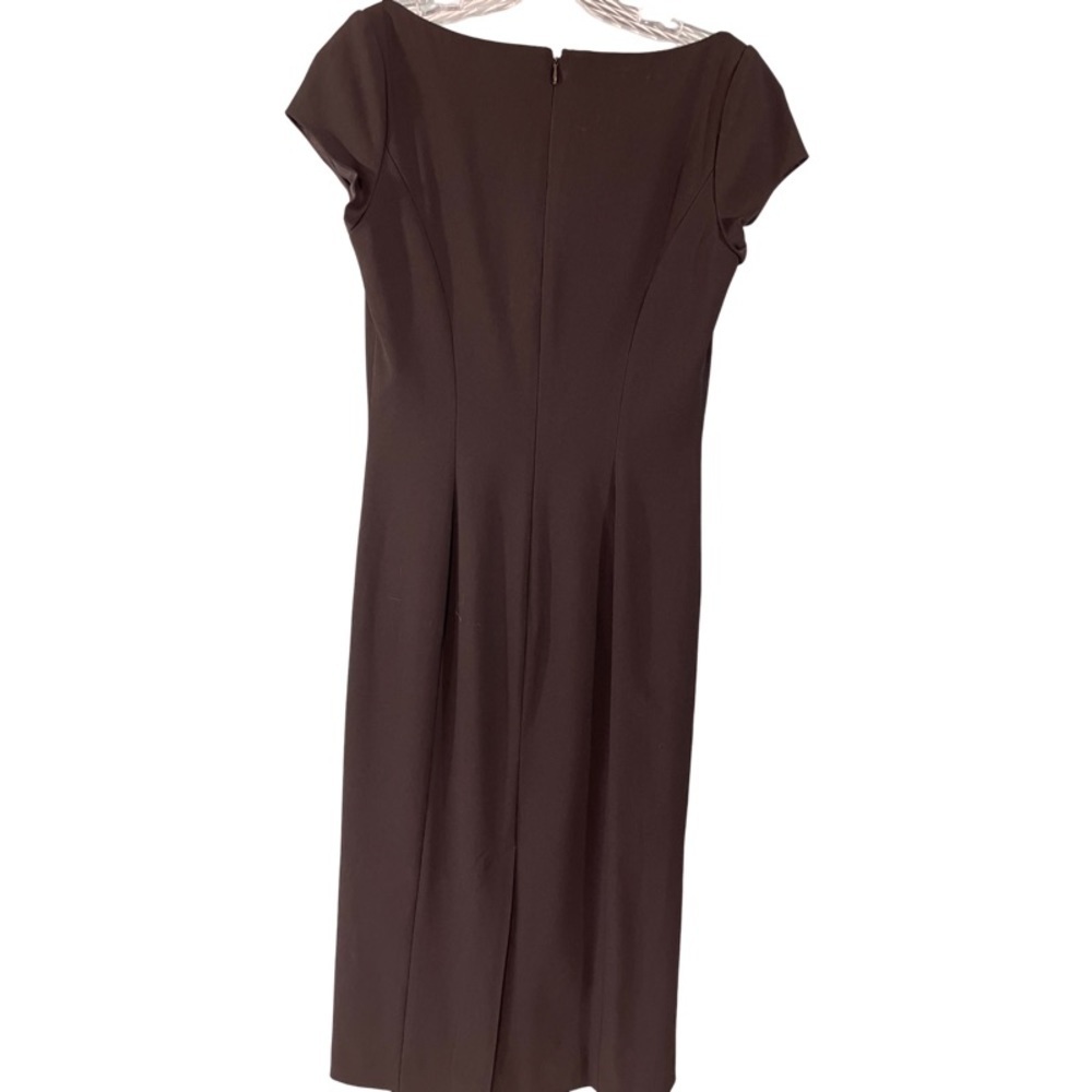 Polo Lowell Short Sleeve Little Black Sheath Dress Size 4 - Picture 5 of 9